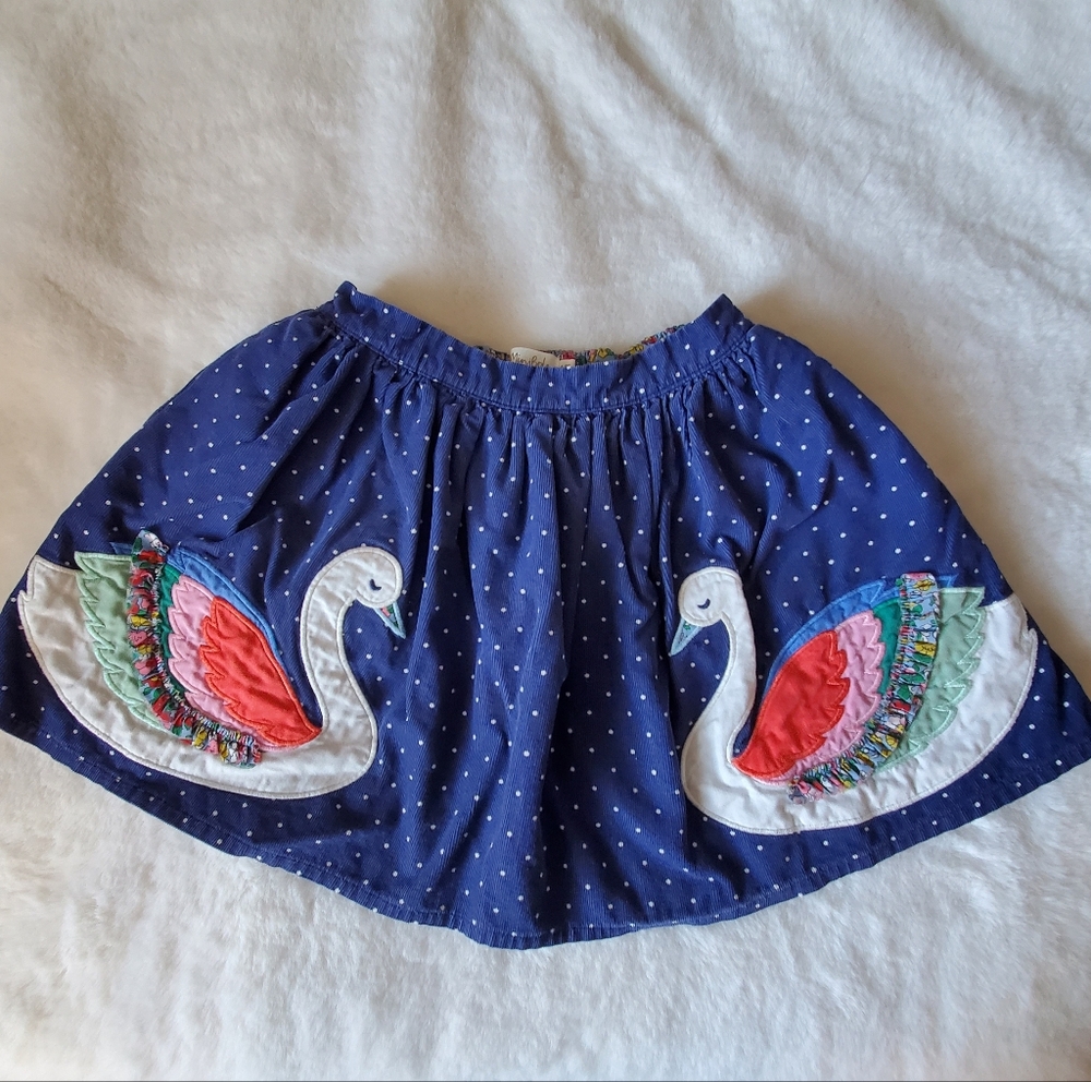 Mini Boden Floral and Blue Skirt
